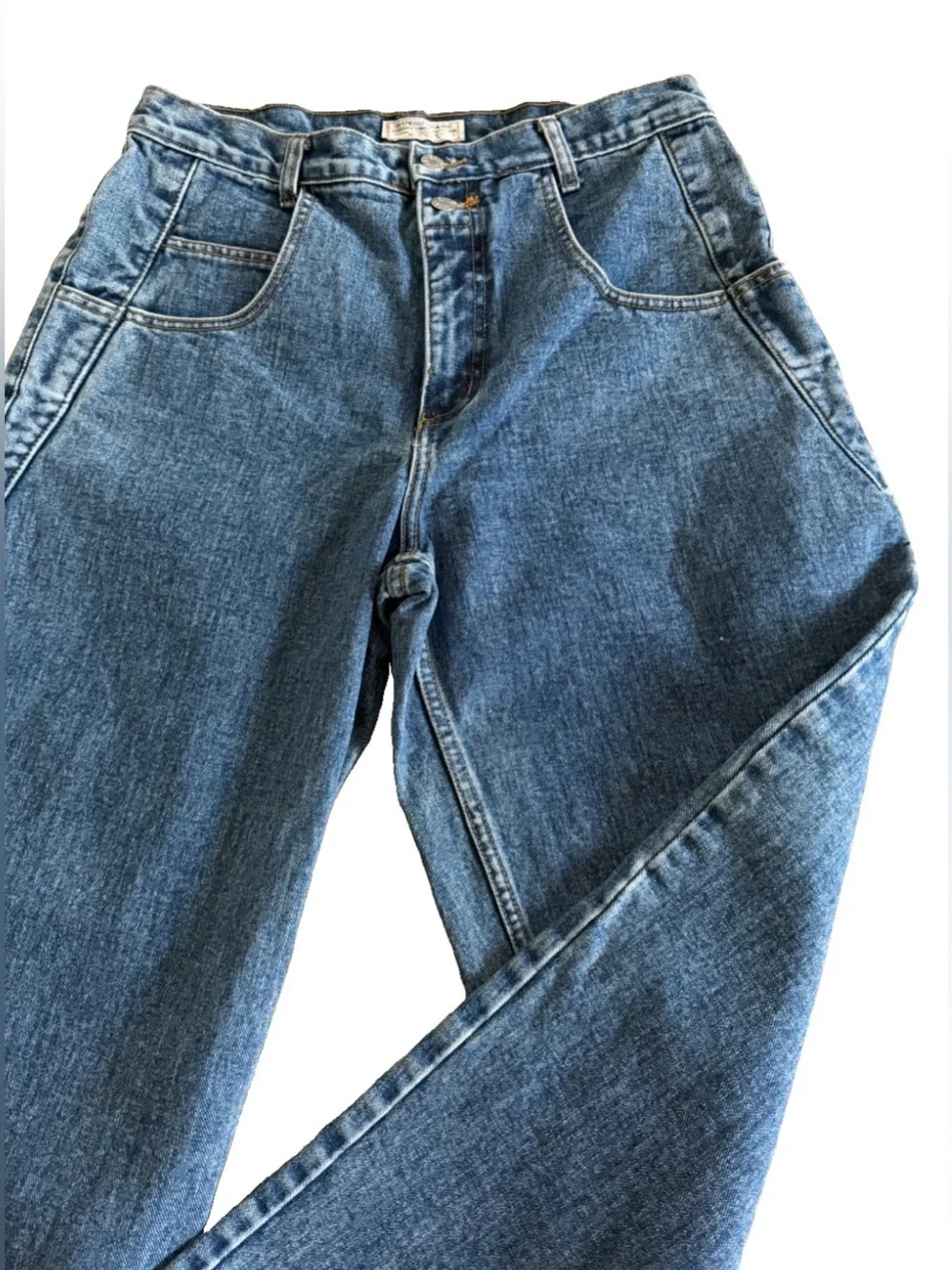 GUESS Vintage 90s Y2K 100% Cotton High Rise Rigid Denim Jeans Size 32 33x27 - Picture 4 of 9